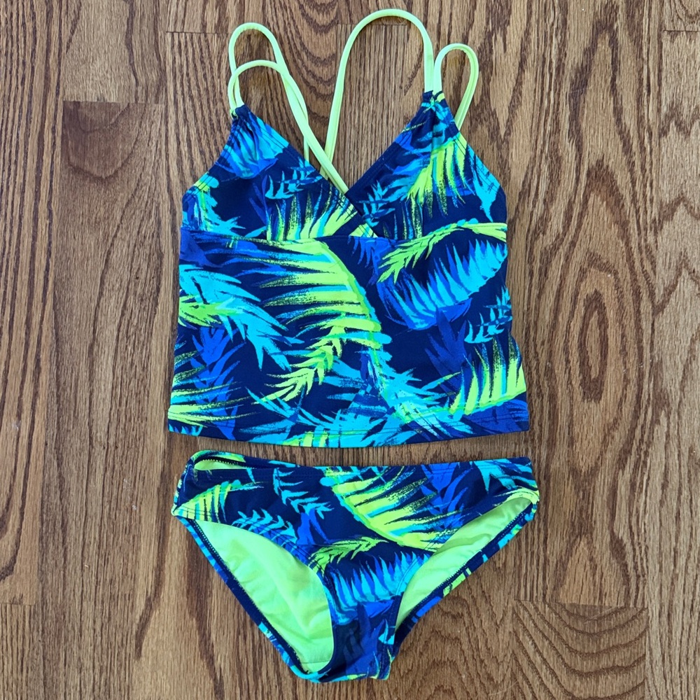 Old Navy Girls tropical print 2 piece tankini (sz. M - 8)